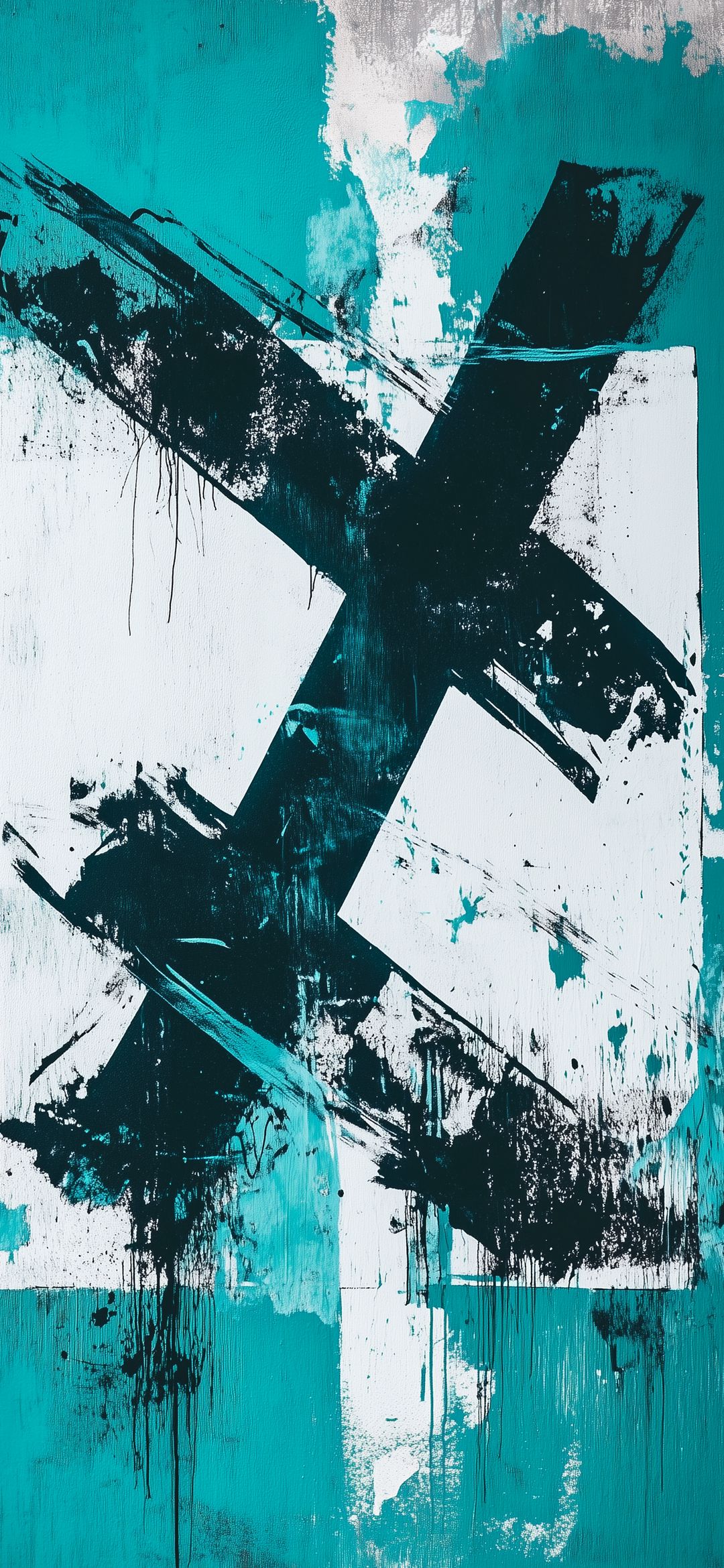 Abstract Teal Splash - ghetto wallpaper for OpersCraft