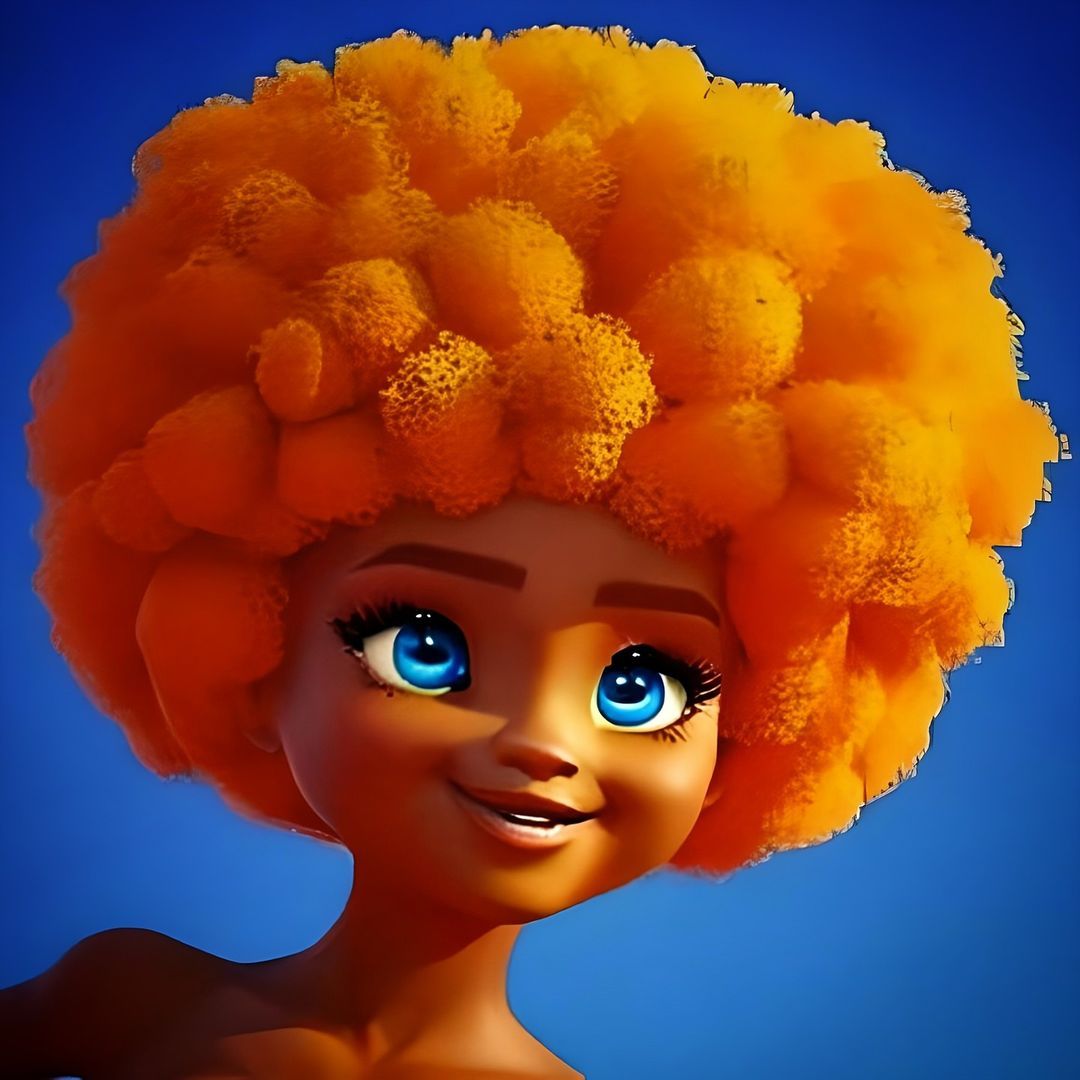Afro Girl Cartoon - cartoon wallpaper for OpersCraft