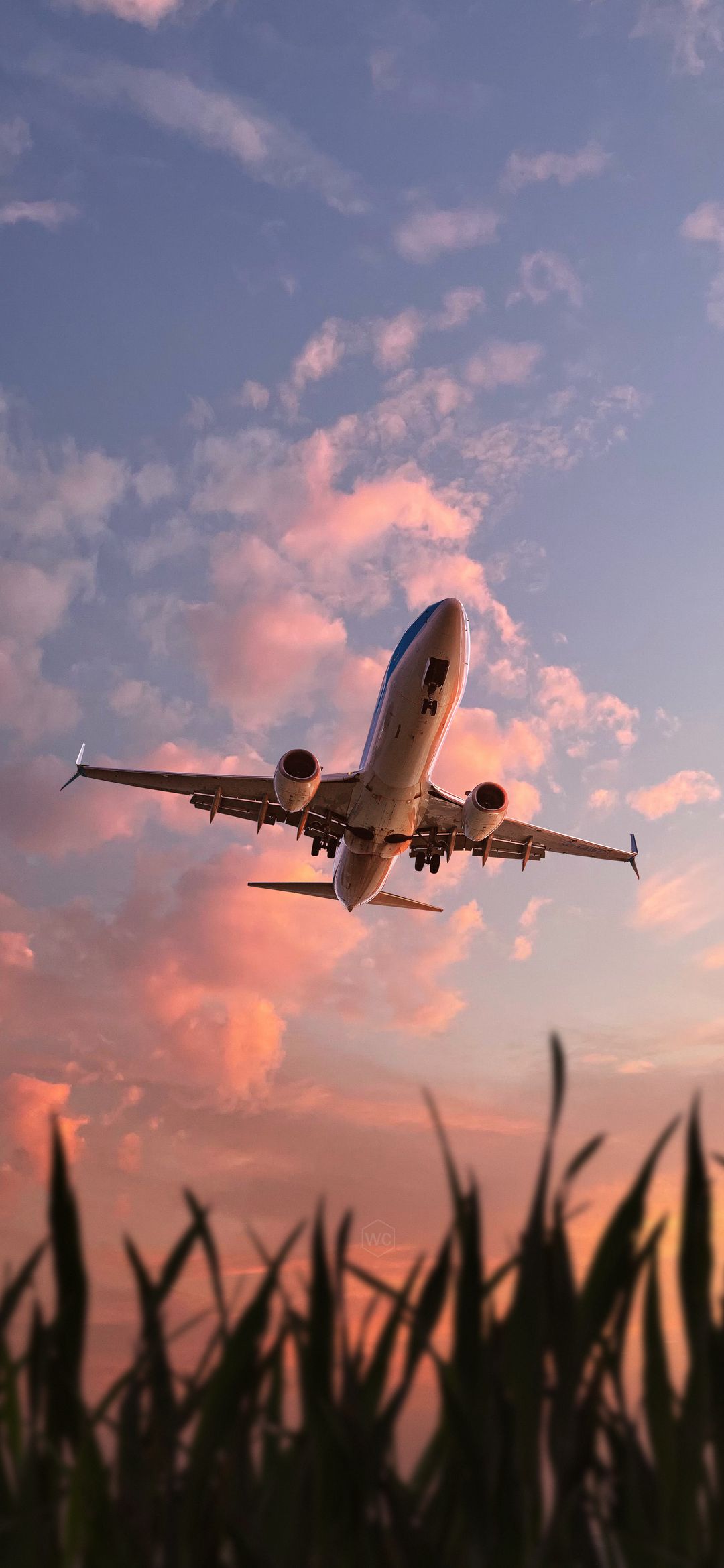 Airplane Sunset Takeoff - airplane wallpaper for OpersCraft