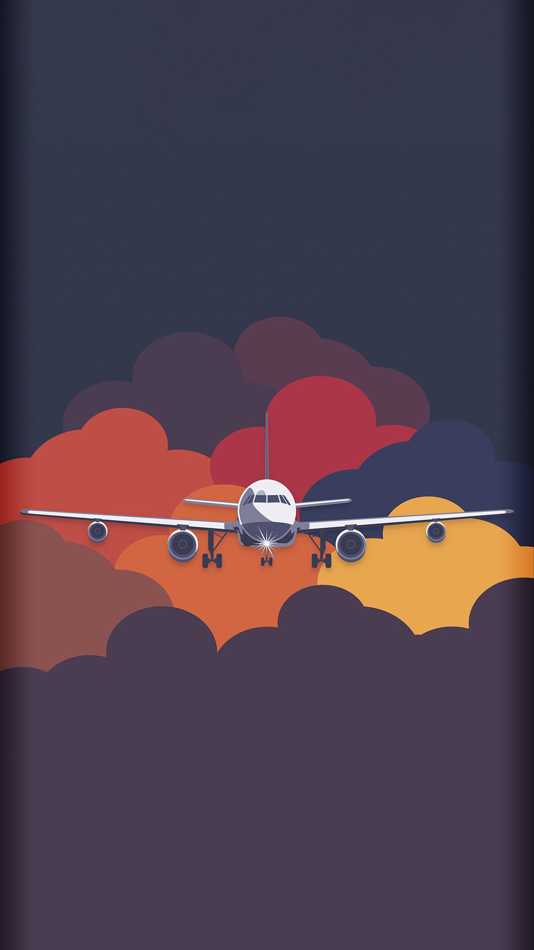 Airplane Through Cloudy Skies - random wallpaper for OpersCraft