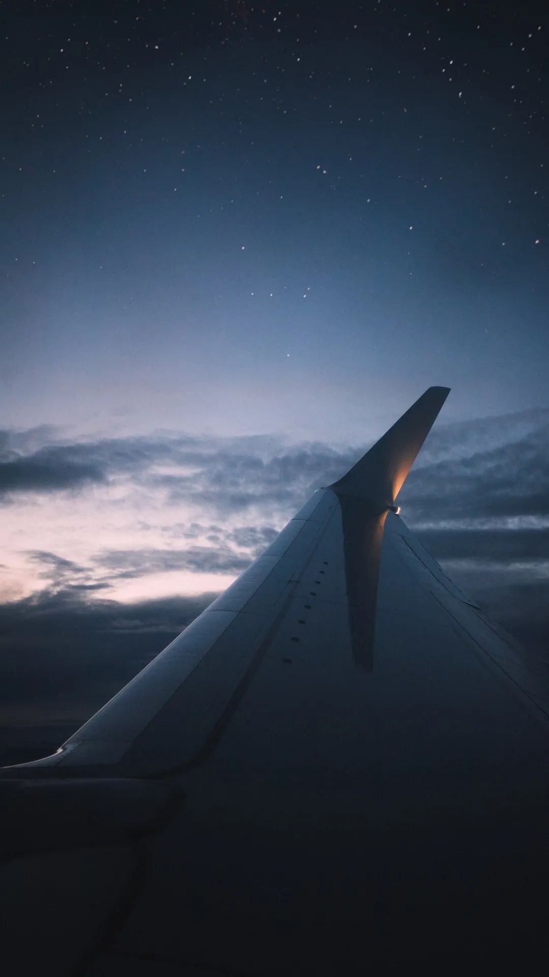 Airplane Wing Starry Night - travel wallpaper for OpersCraft