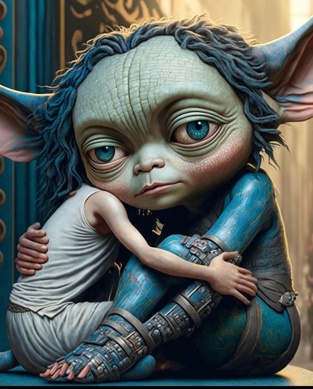 Alien Child's Embrace - fantasy wallpaper for OpersCraft