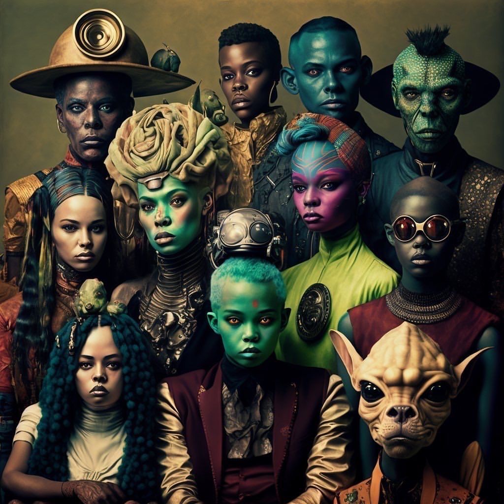 Alien Royalty Portrait - sci-fi wallpaper for OpersCraft
