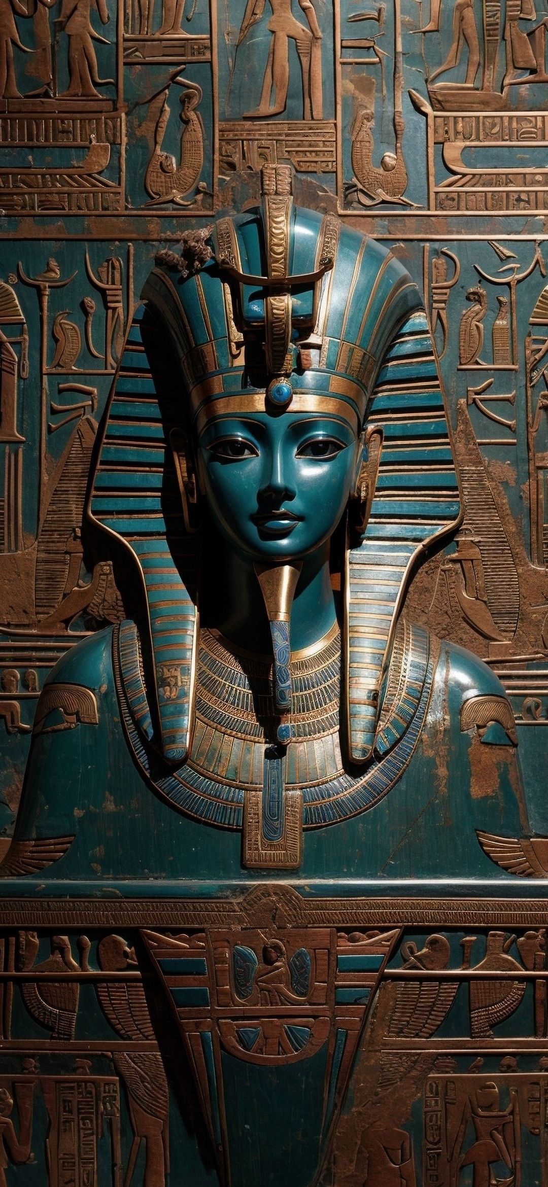 Ancient Egyptian Pharaoh Statue - egyptian wallpaper for OpersCraft