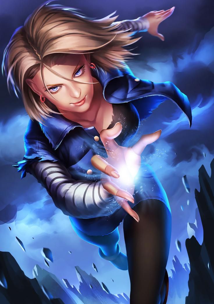 Android 18 Energy Blast - dragon ball wallpaper for OpersCraft