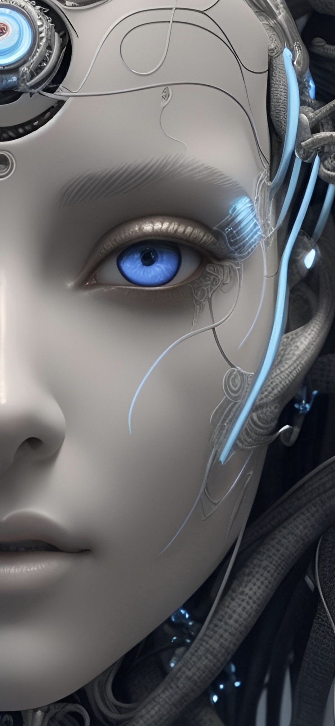Android Blue Eye - robot wallpaper for OpersCraft