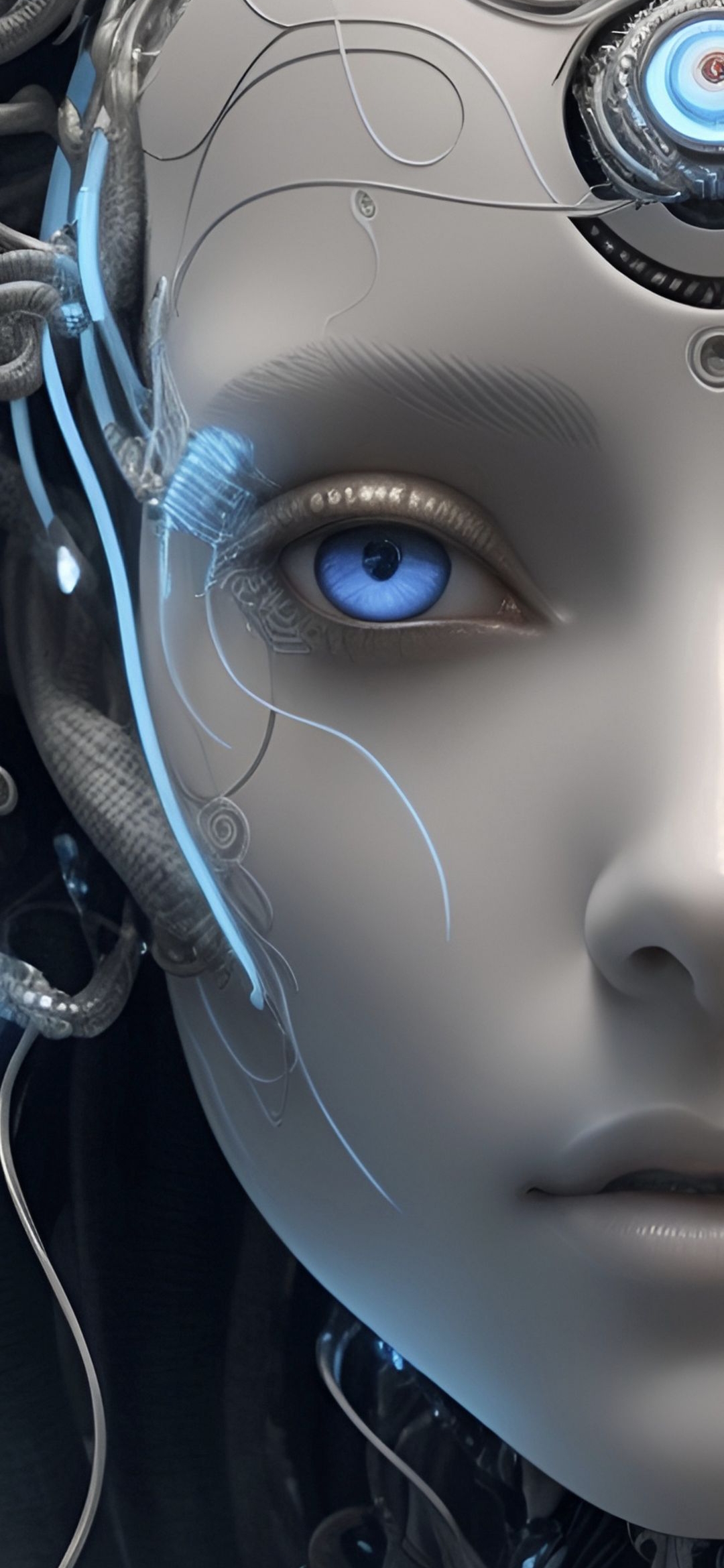 Android with Blue Eye - random wallpaper for OpersCraft