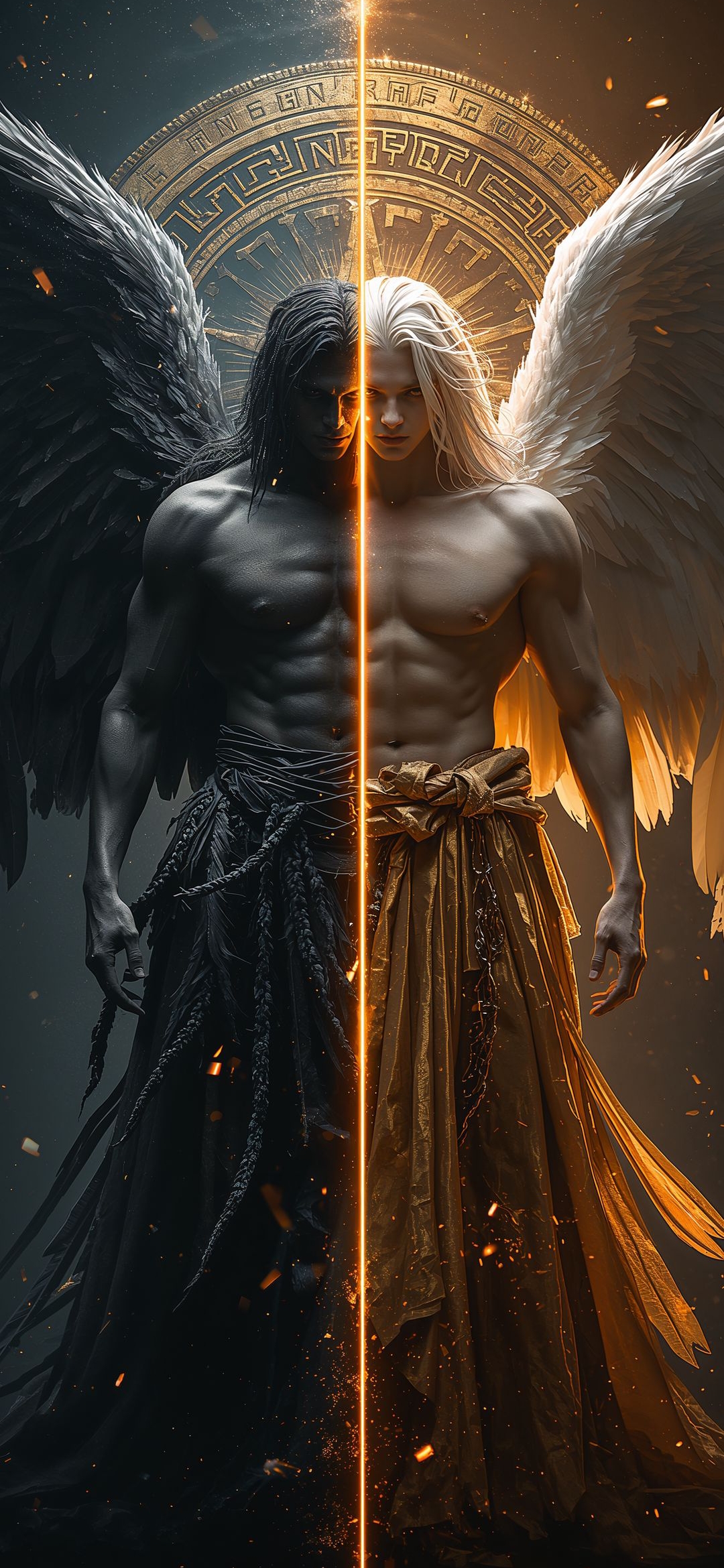 Angel of Light and Dark - fantasy wallpaper for OpersCraft