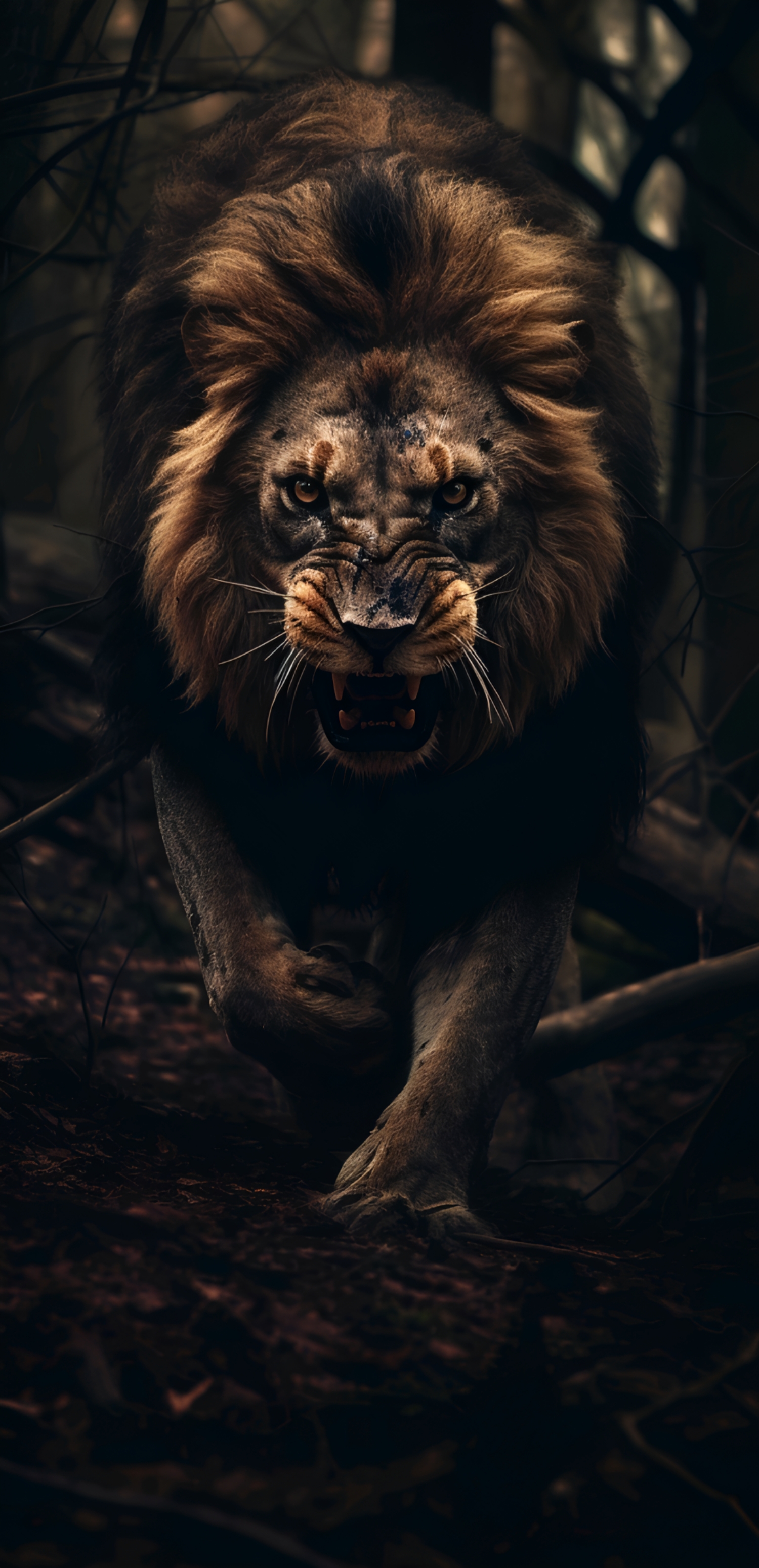 Angry Lion Approaching - lion wallpaper for OpersCraft