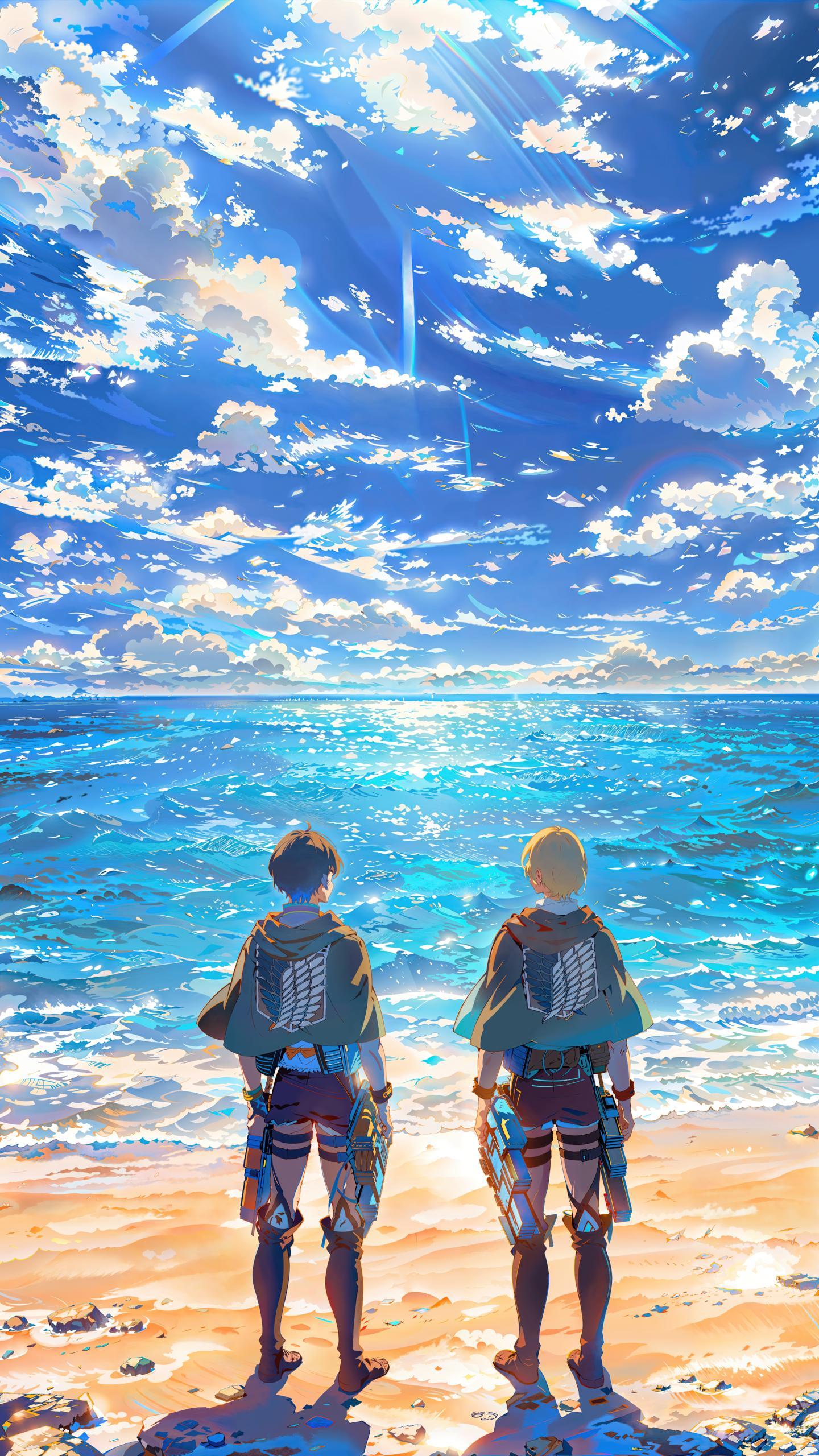 Anime Beach Horizon - anime wallpaper for OpersCraft
