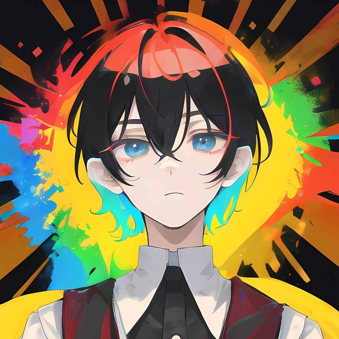 Anime Boy Color Burst - anime wallpaper for OpersCraft