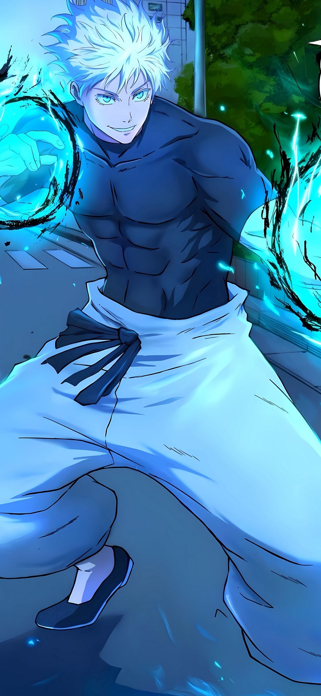 Anime Character Blue Energy - anime wallpaper for OpersCraft