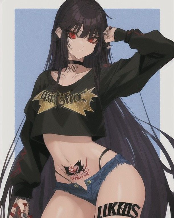 Anime Girl Rock Style - girl wallpaper for OpersCraft