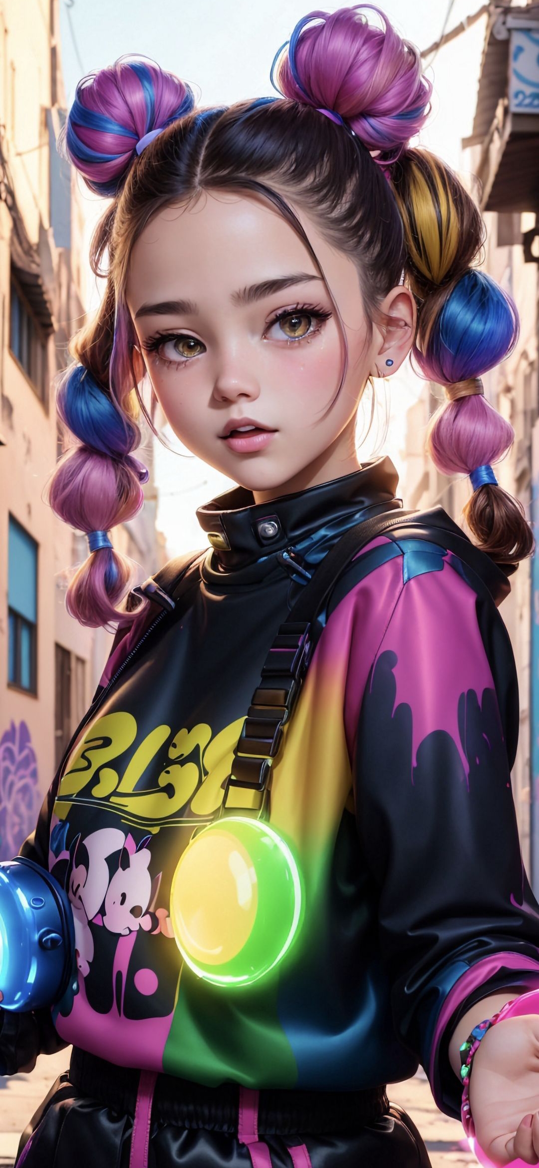 Anime Girl with Glowing Orb - anime wallpaper for OpersCraft