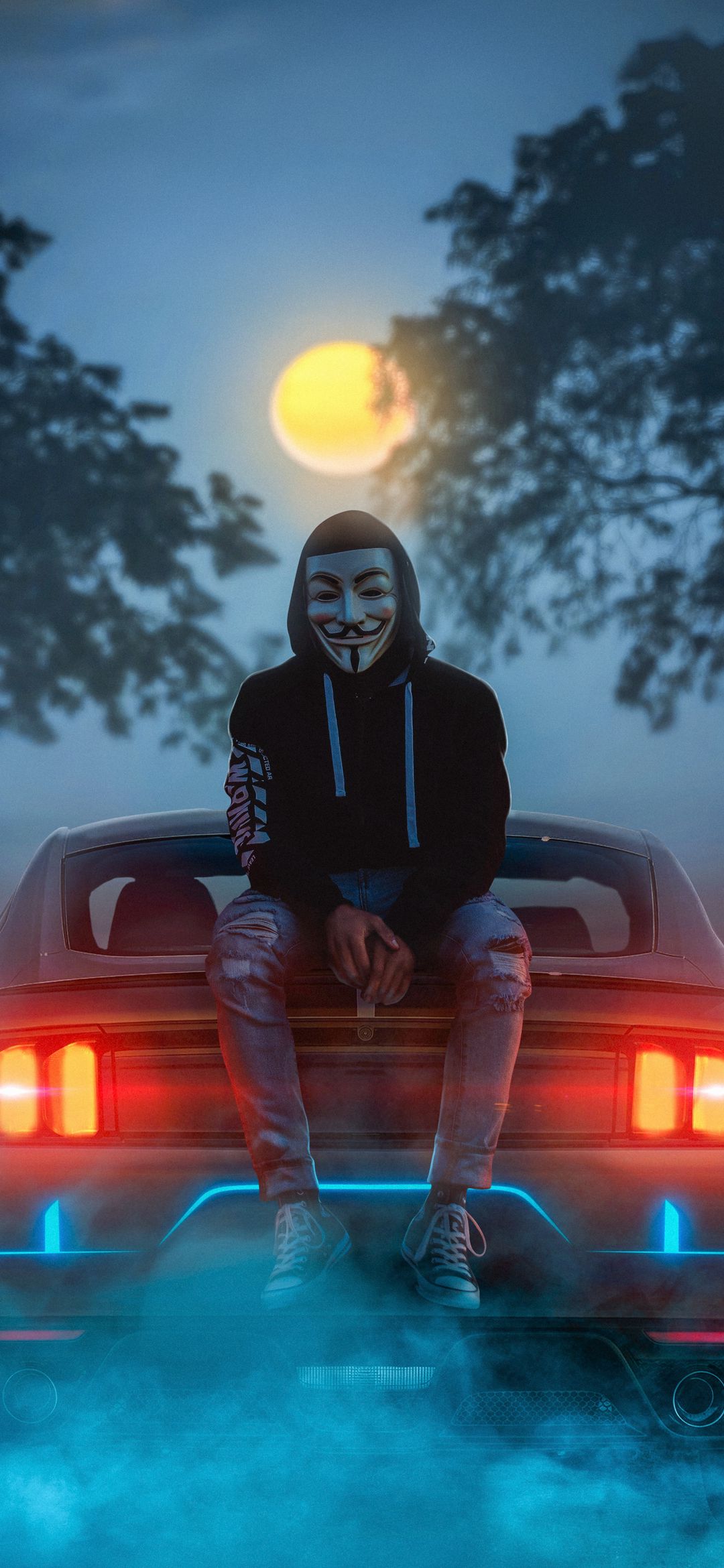 Anonymous Hacker Night - hacker wallpaper for OpersCraft