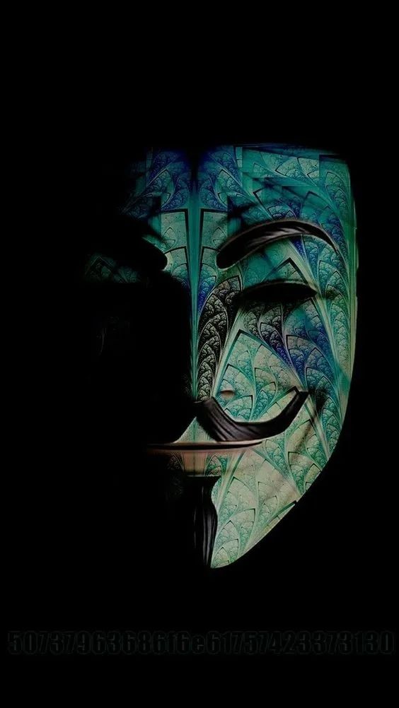 Anonymous Mask Fractal Design - abstract wallpaper for OpersCraft