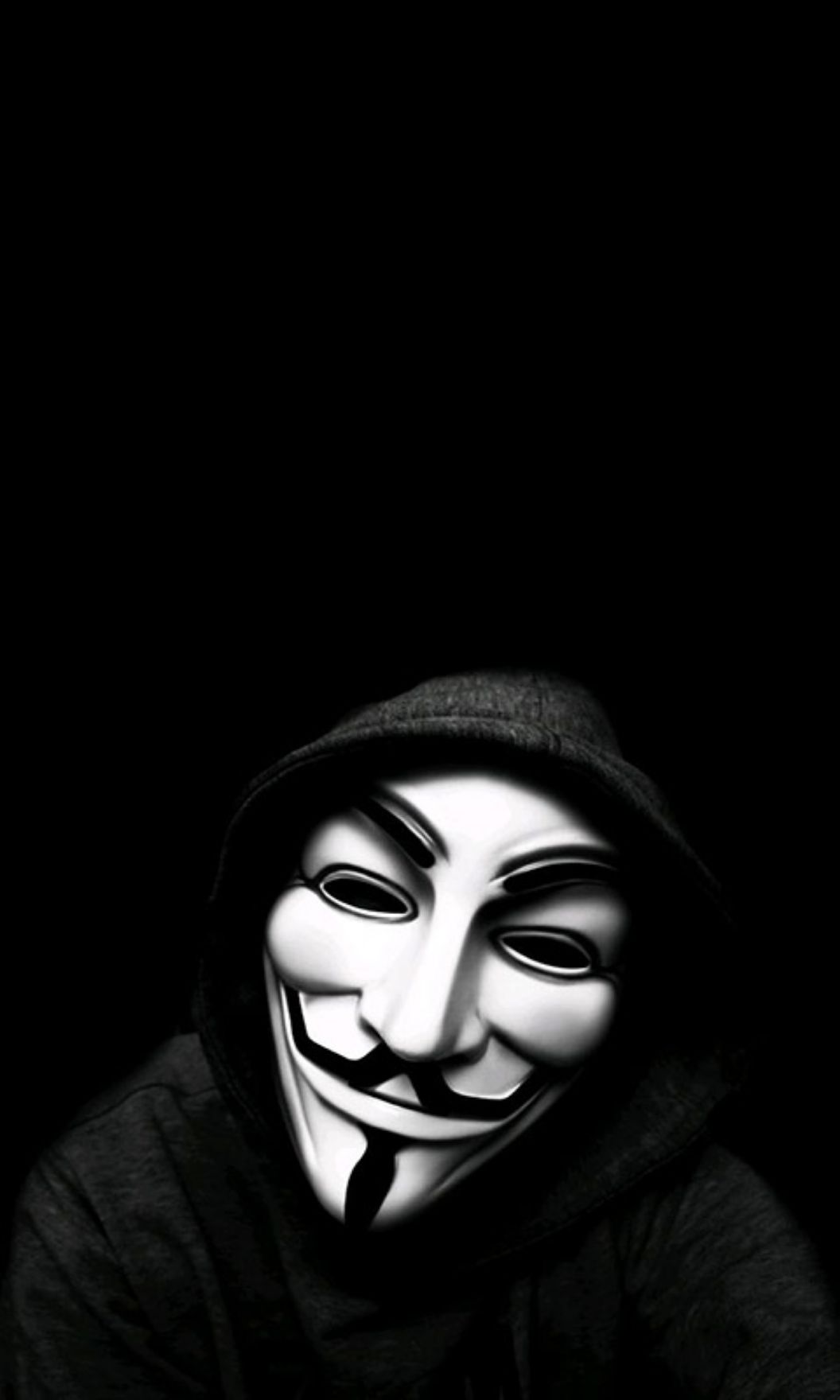 Anonymous Mask in Darkness - mask wallpaper for OpersCraft