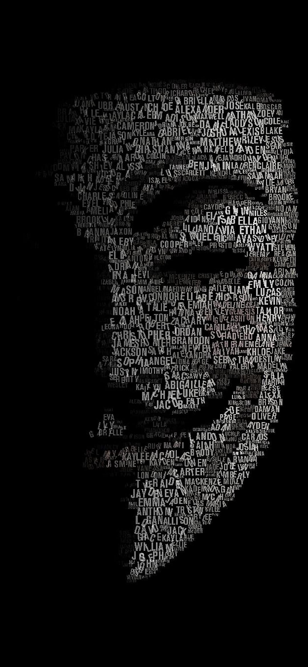 Anonymous Mask Typography - anonymous wallpaper for OpersCraft
