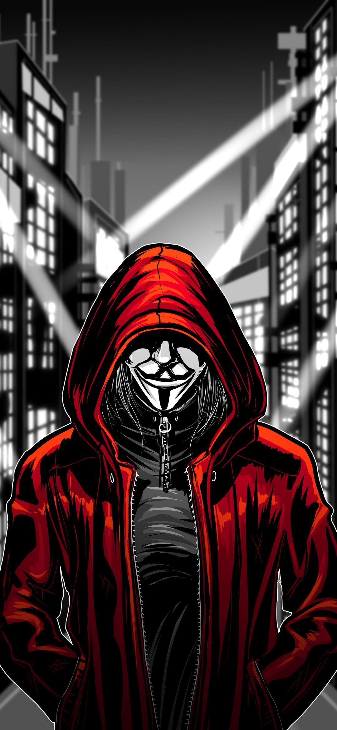 Anonymous Red Hoodie - anonymous wallpaper for OpersCraft
