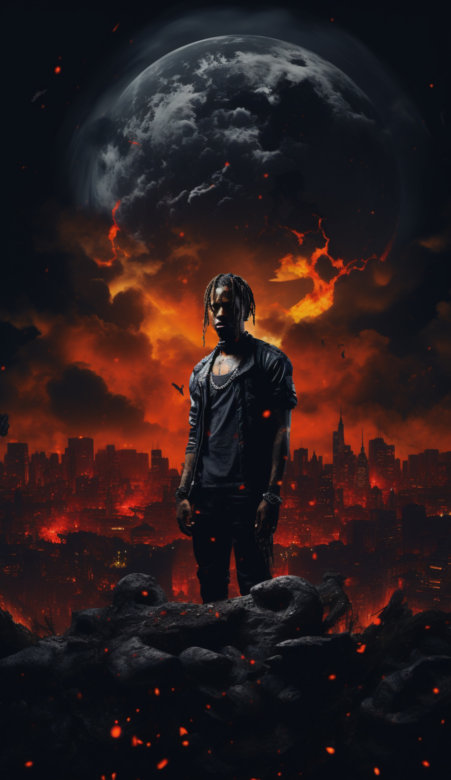 Apocalyptic Cityscape Portrait - dope wallpaper for OpersCraft