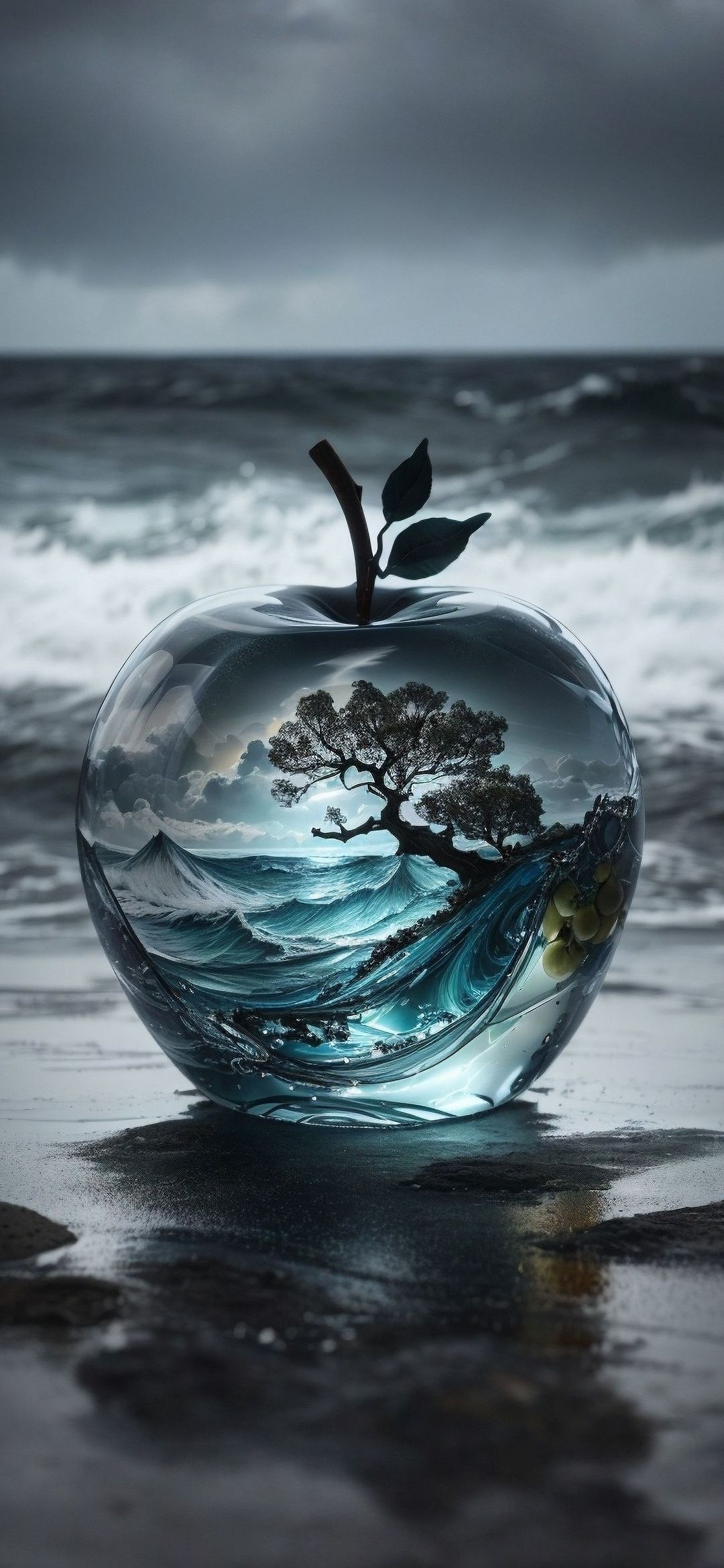 Apple Ocean Dreamscape - surreal wallpaper for OpersCraft
