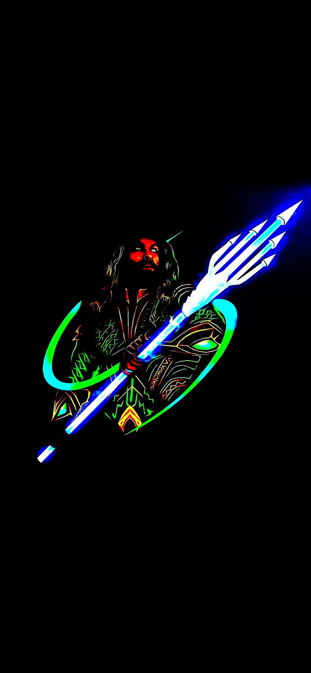 Aquaman Neon Trident - random wallpaper for OpersCraft