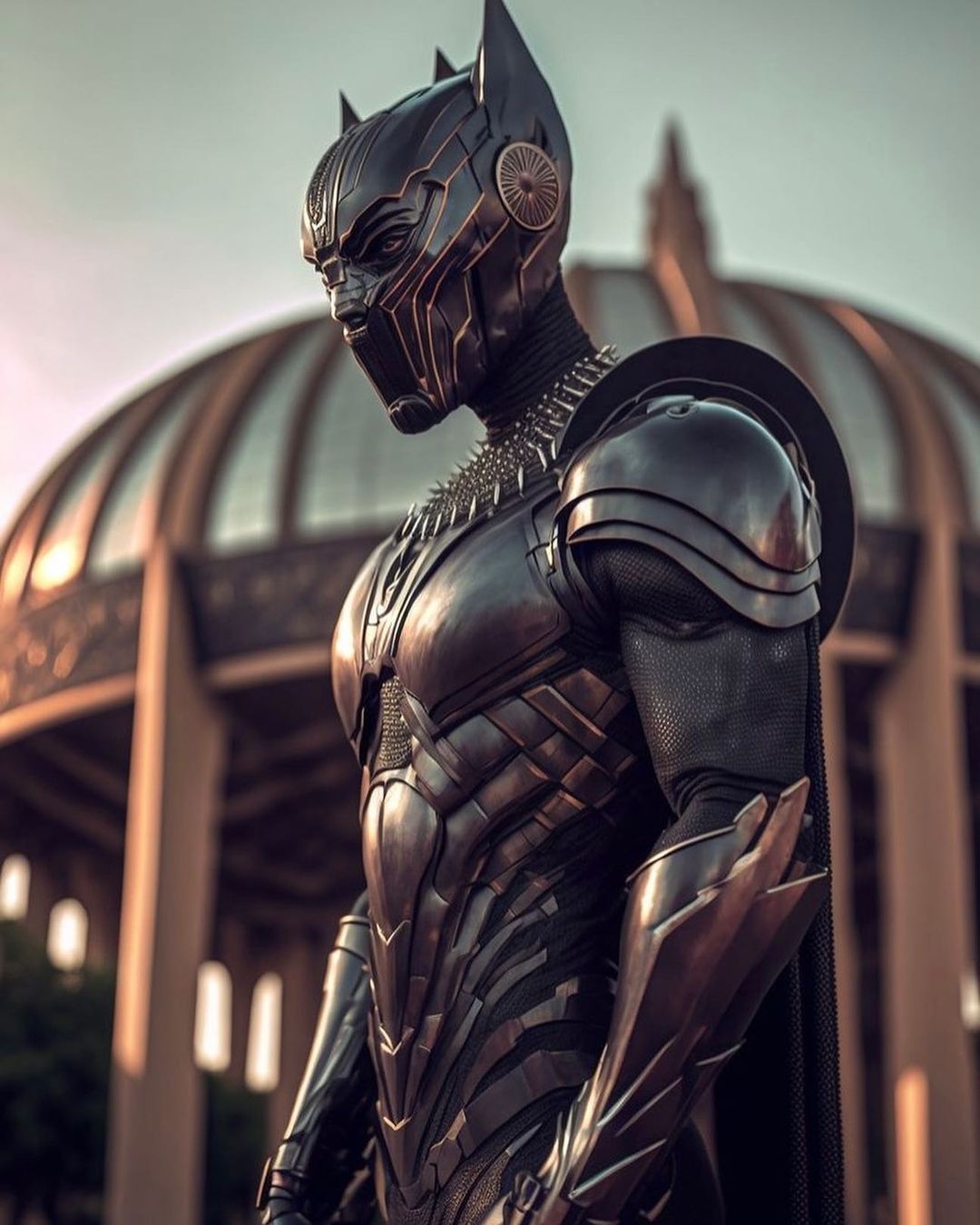 Armored Black Panther Stance - superhero wallpaper for OpersCraft