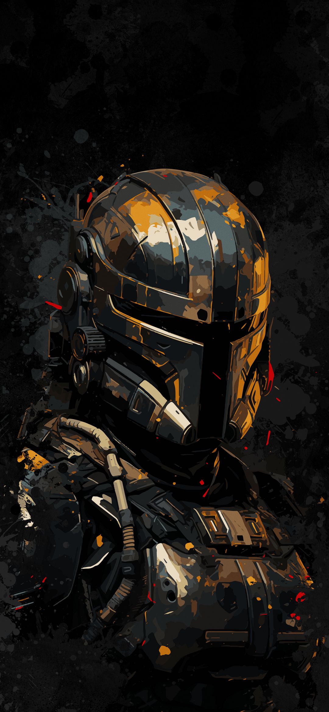 Armored Warrior Illustration - sci-fi wallpaper for OpersCraft