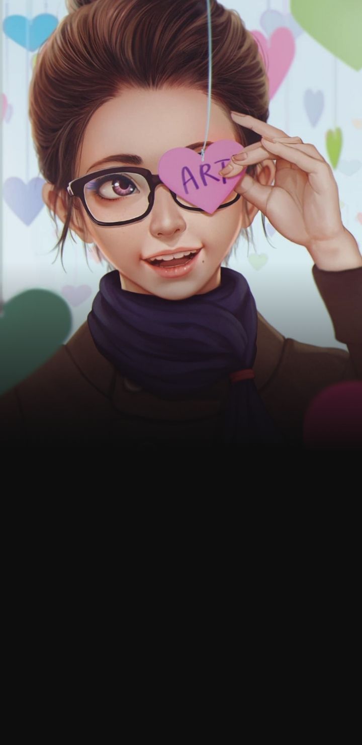 Artsy Girl Portrait - illustration wallpaper for OpersCraft