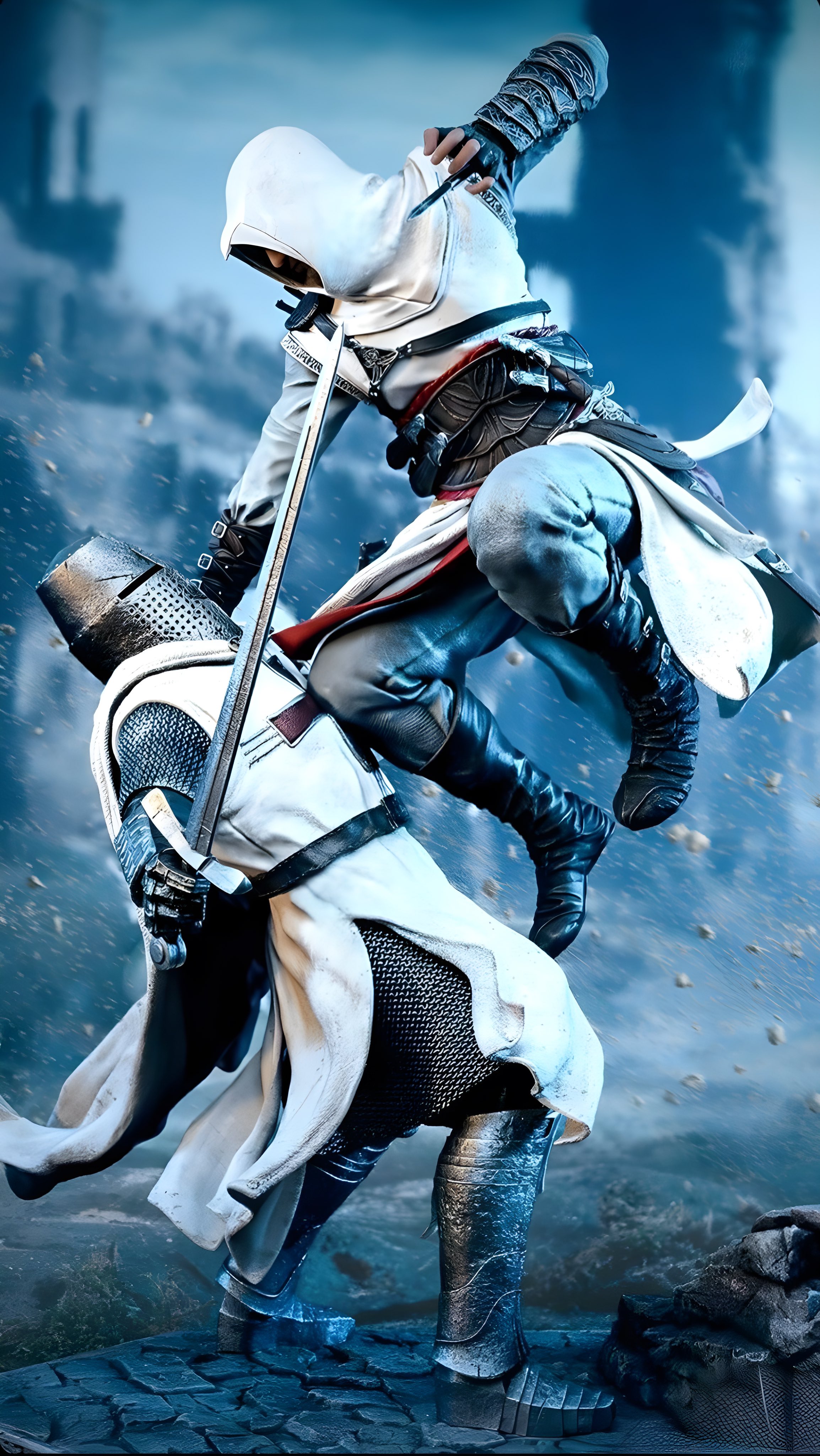 Assassin vs. Knight Duel - wallpaper for OpersCraft