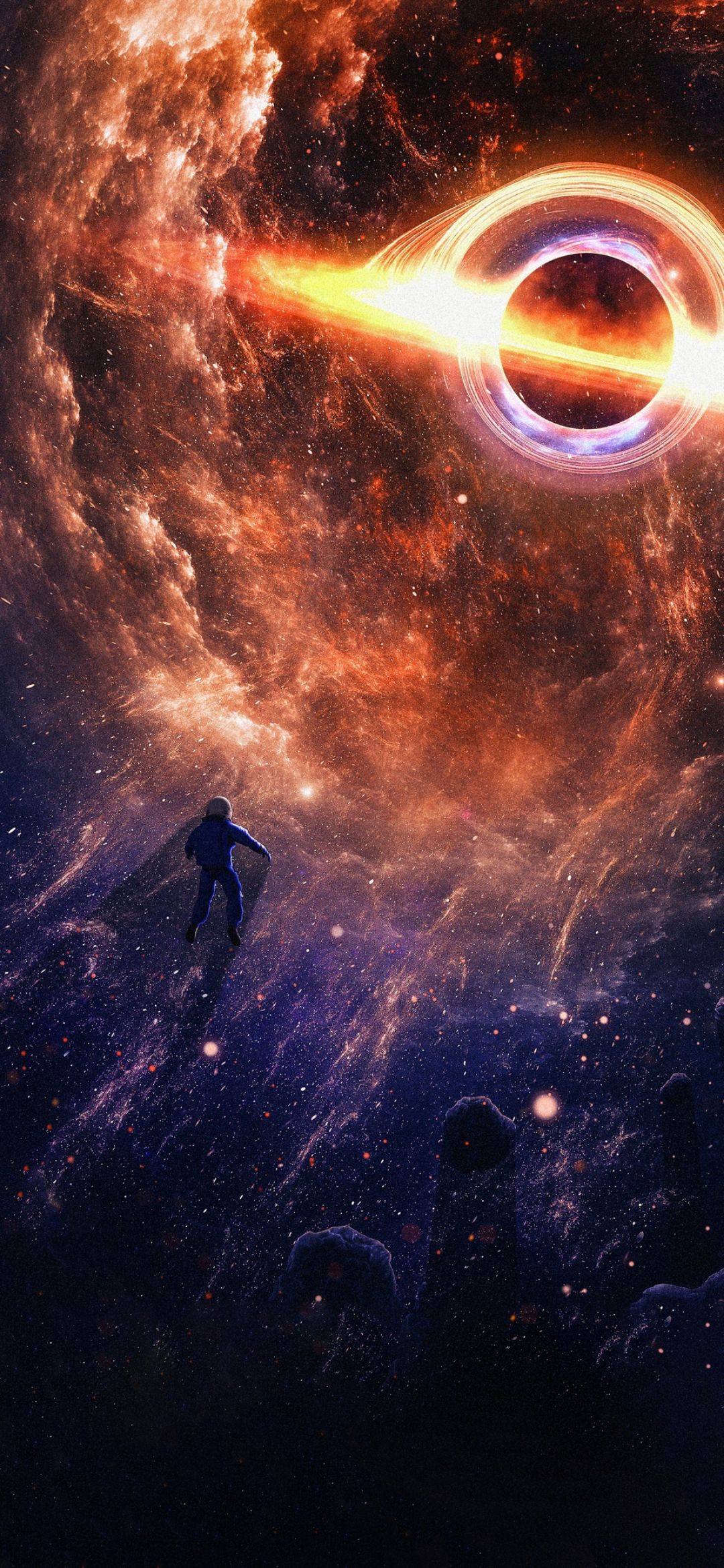 Astronaut and Black Hole - astronaut wallpaper for OpersCraft