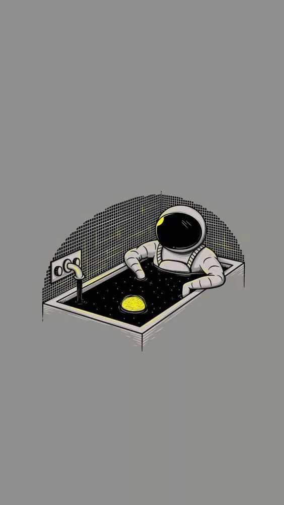 Astronaut Bathtub Galaxy - astronaut wallpaper for OpersCraft