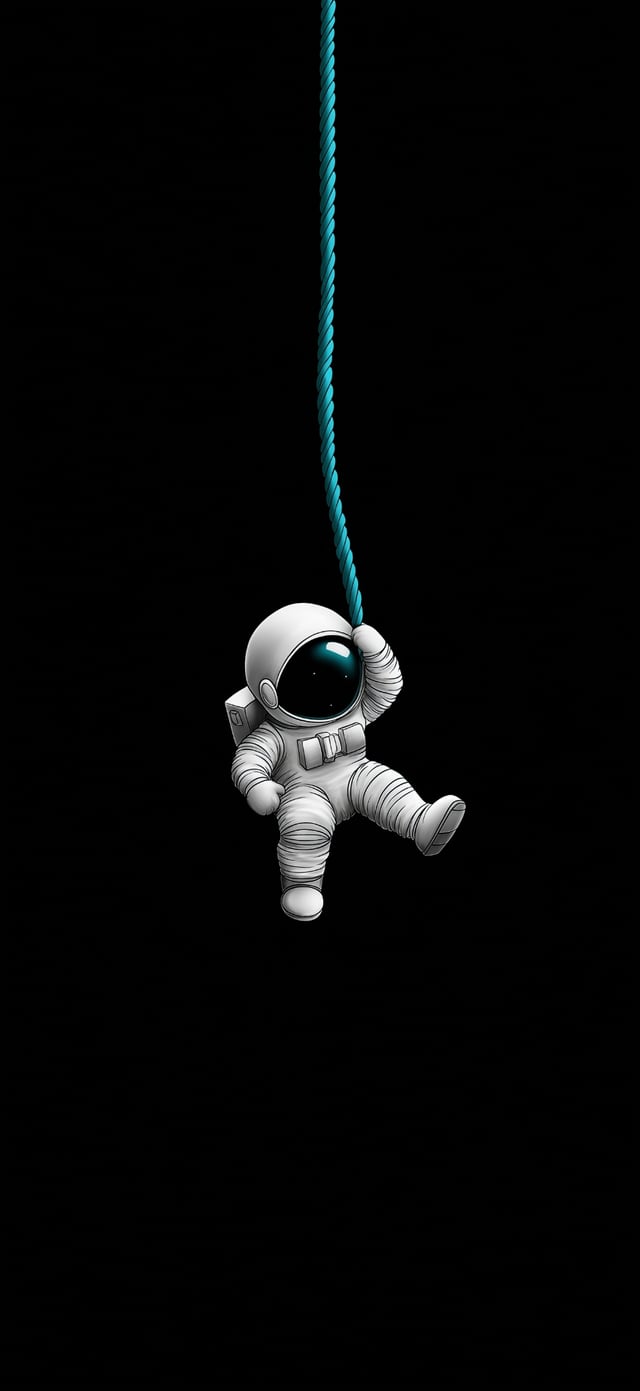 Astronaut Hanging Rope - astronaut wallpaper for OpersCraft
