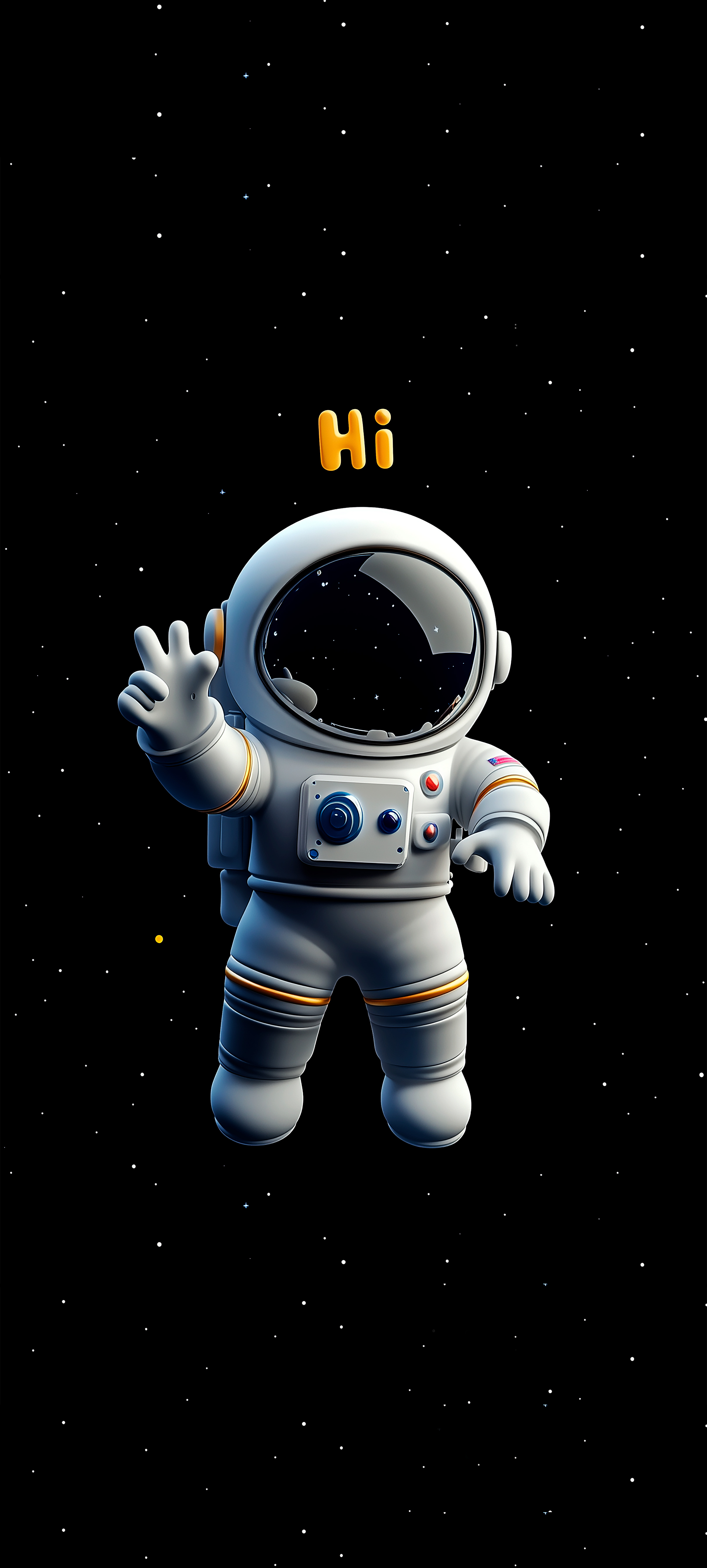 Astronaut 'Hi' in Space - astronaut wallpaper for OpersCraft