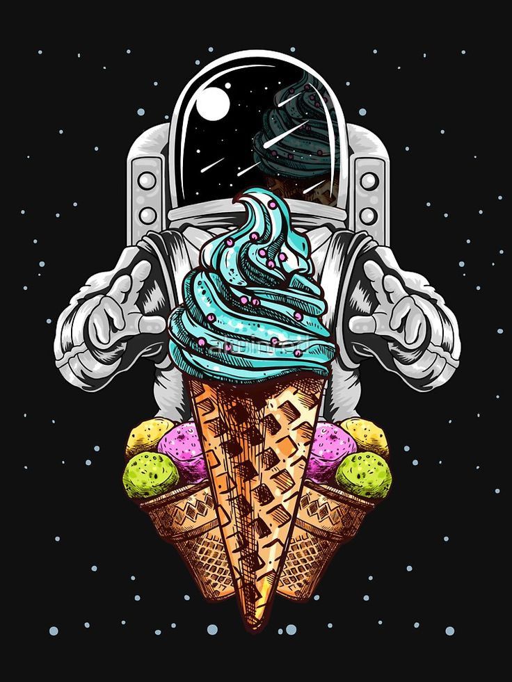 Astronaut Ice Cream Dream - astronaut wallpaper for OpersCraft