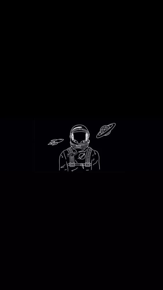Astronaut in Space Sketch - astronaut wallpaper for OpersCraft