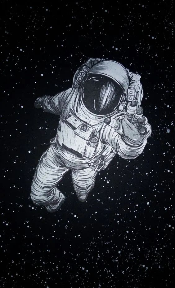 Astronaut in Starry Space - astronaut wallpaper for OpersCraft