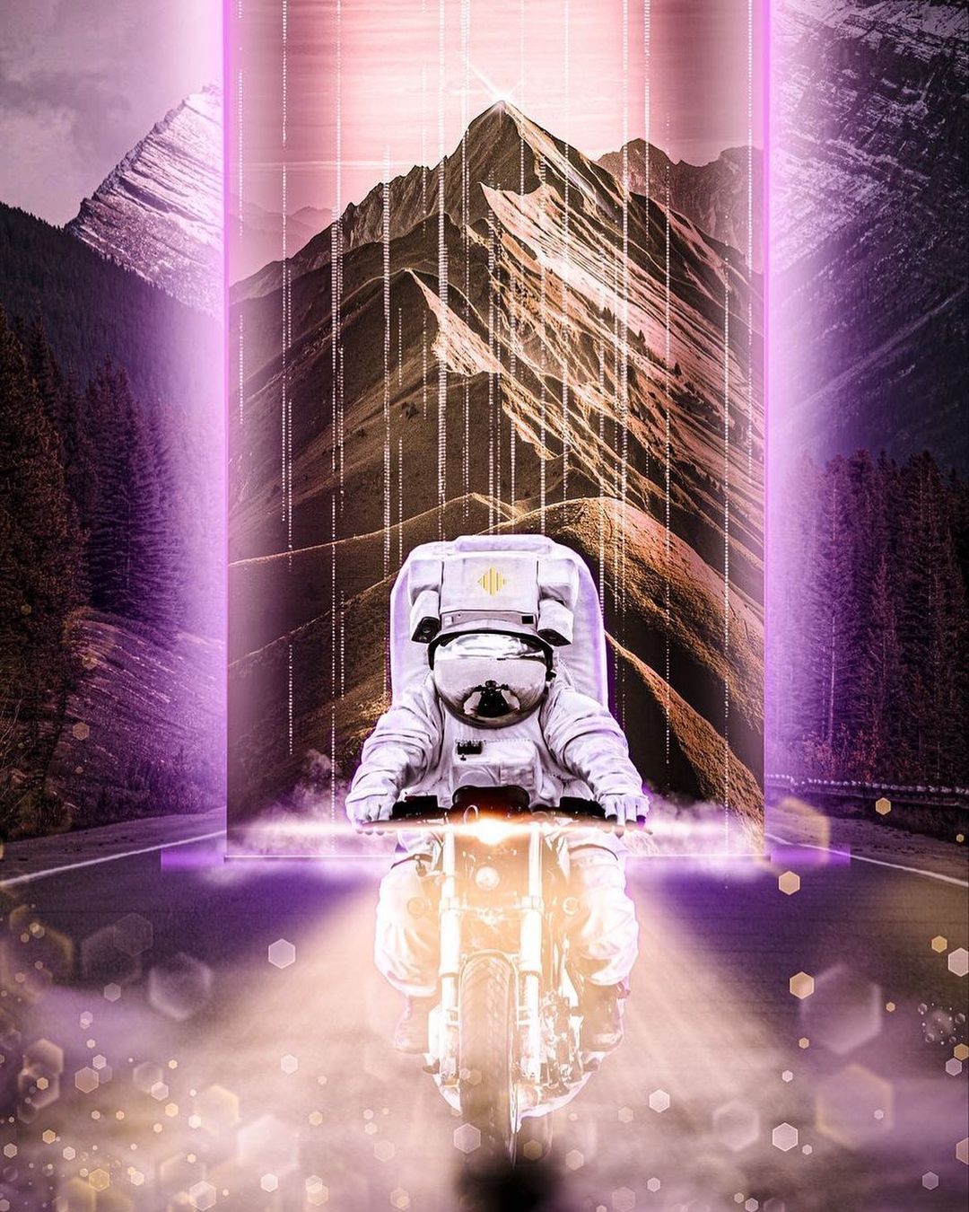 Astronaut Mountain Ride - astronaut wallpaper for OpersCraft