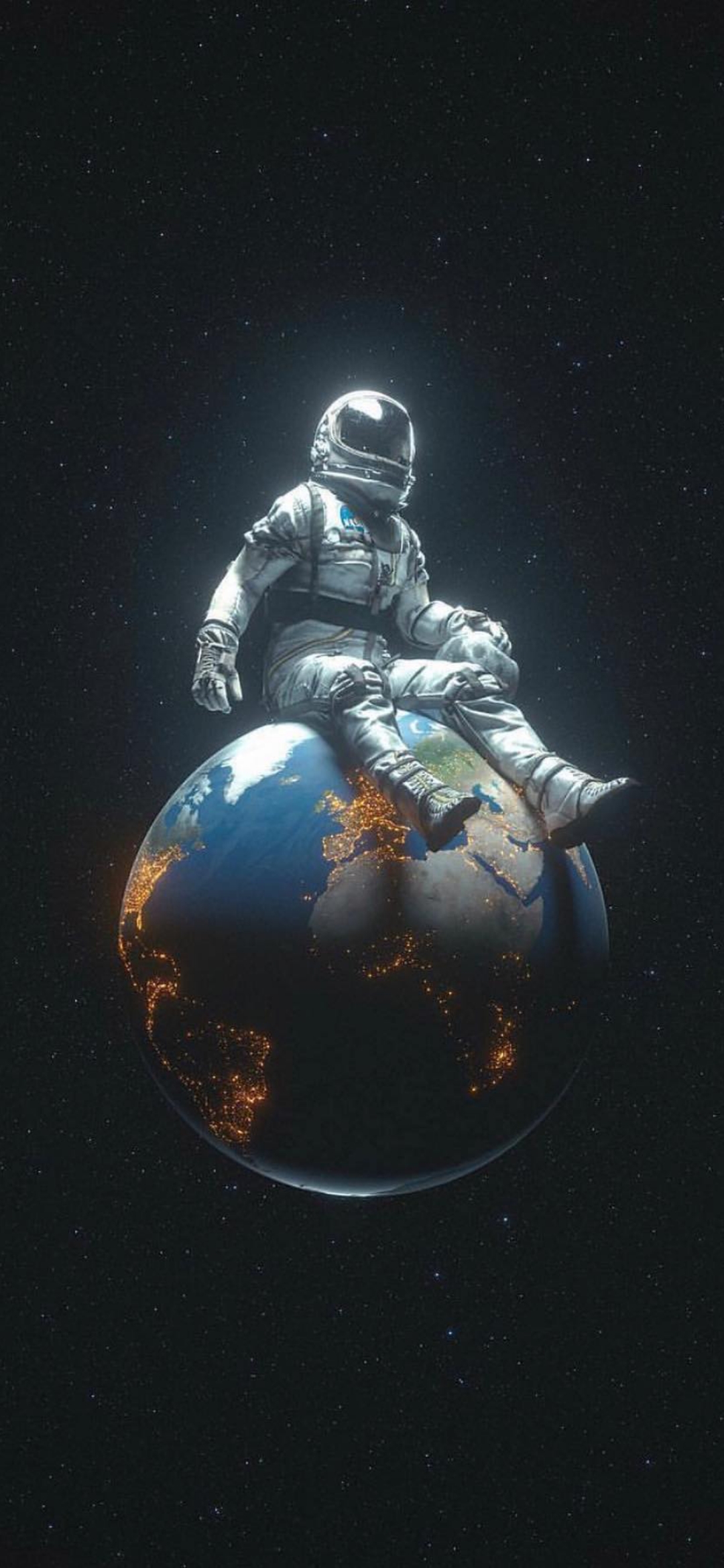 Astronaut on Earth - astronaut wallpaper for OpersCraft
