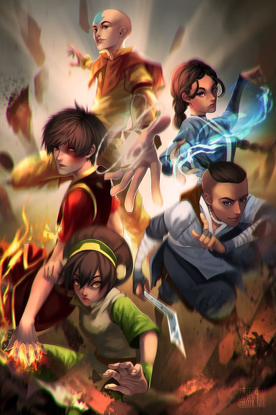 Avatar Team Illustration - anime wallpaper for OpersCraft