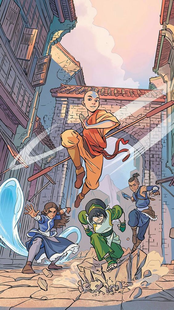 Avatar Team in Action - cartoon wallpaper for OpersCraft