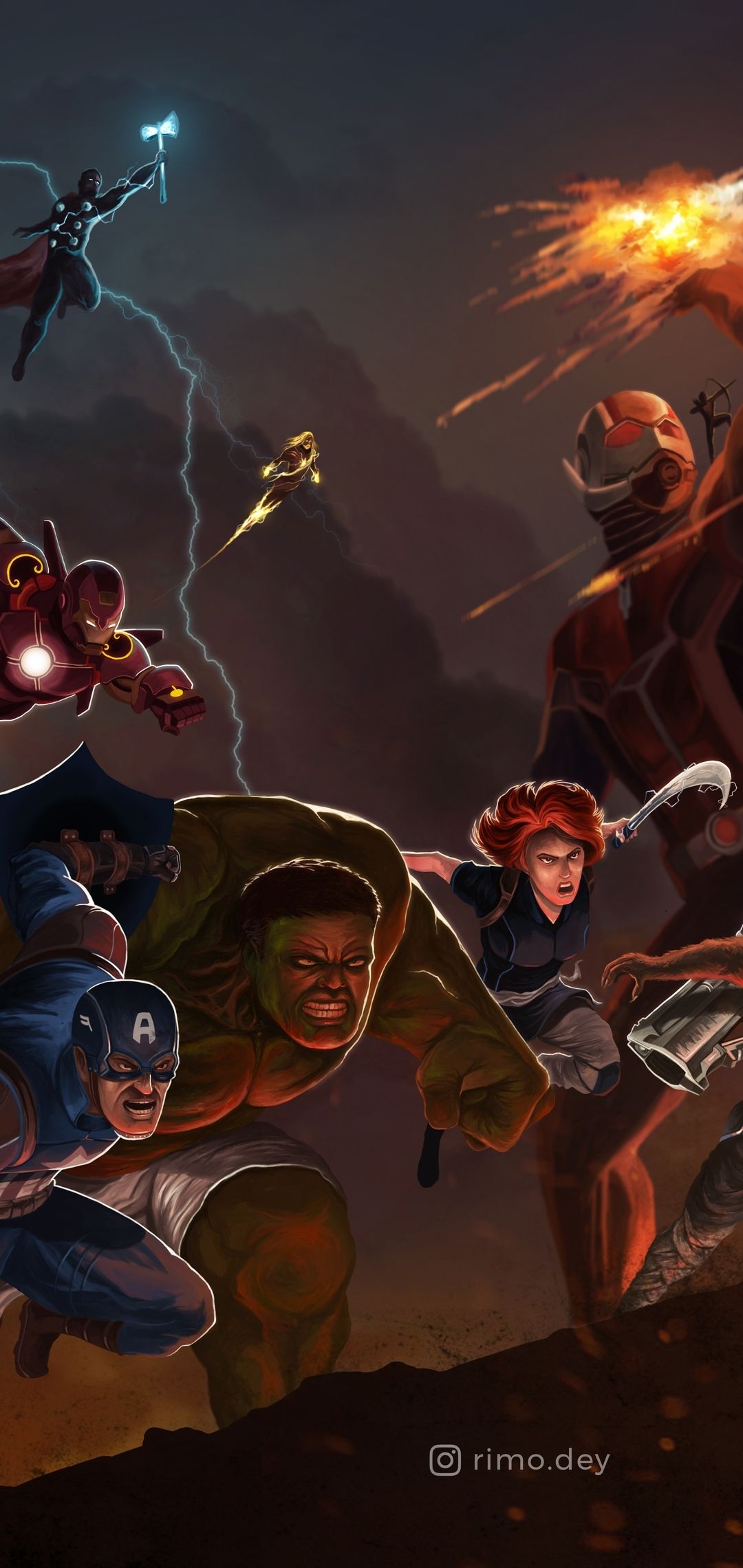 Avengers Team Assemble Artwork - marvel wallpaper for OpersCraft