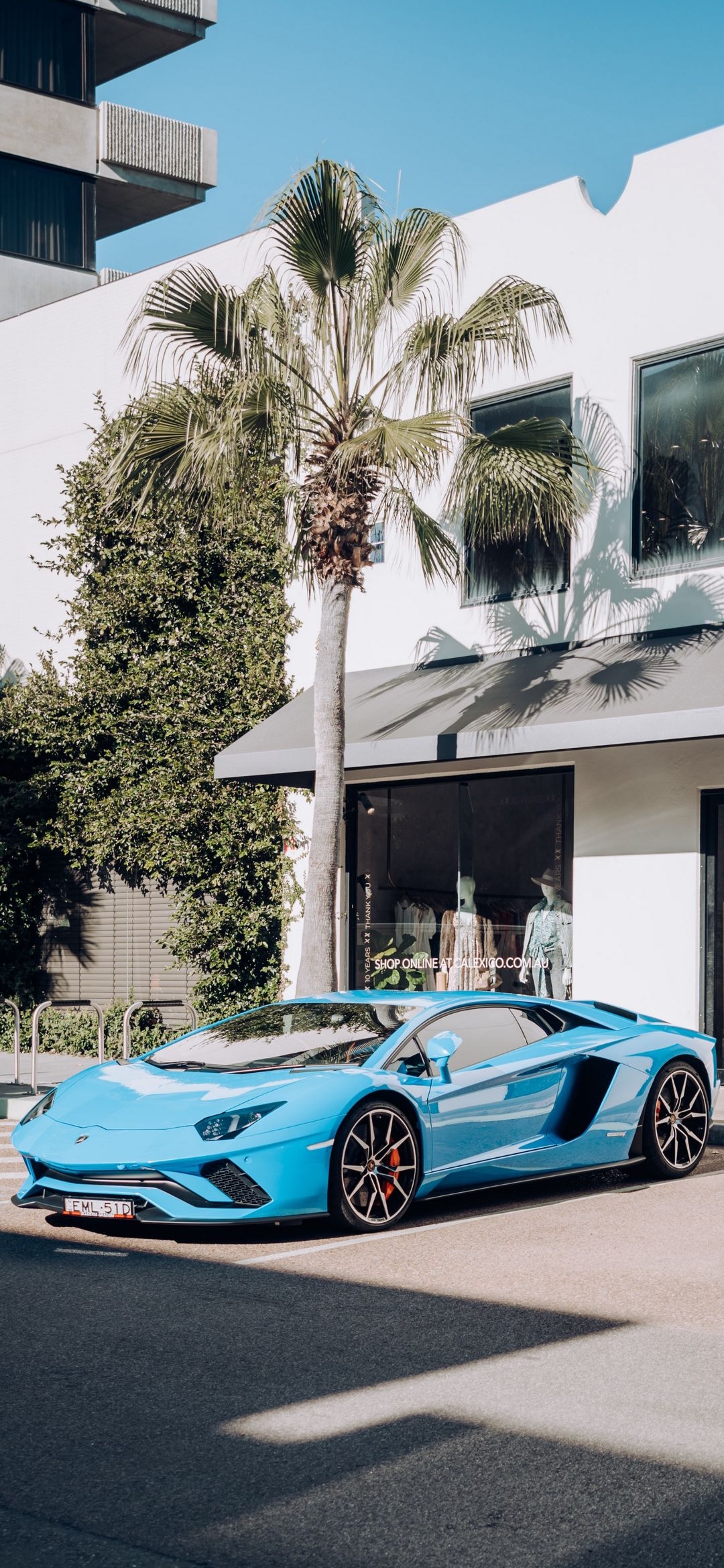 Azure Lamborghini Aventador - ferrari wallpaper for OpersCraft