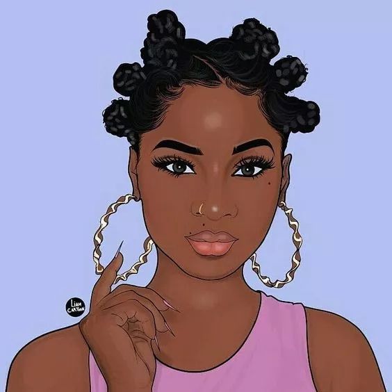 Bantu Knots Beauty - girl wallpaper for OpersCraft