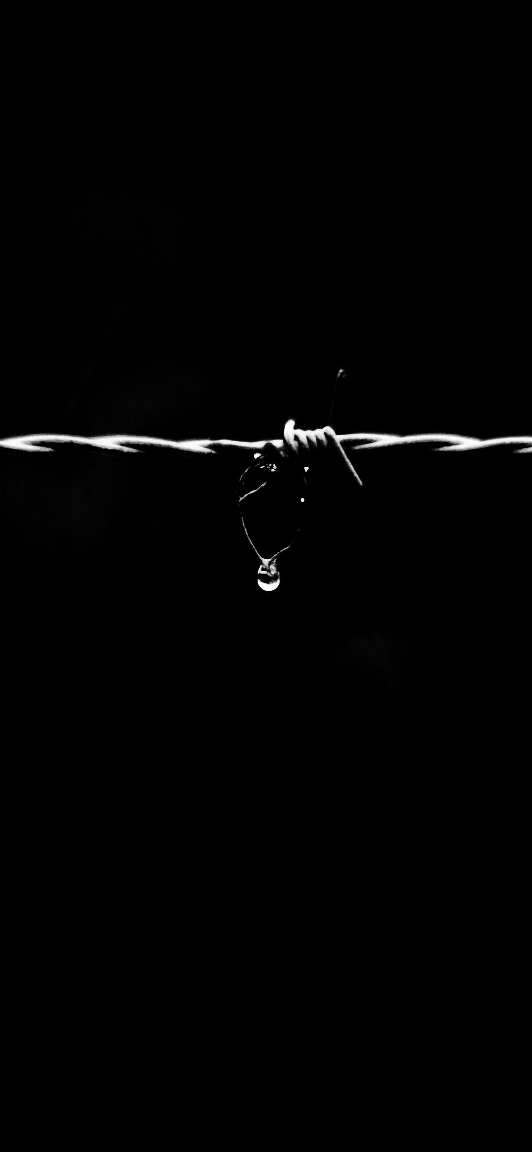 Barbed Wire Water Drop - minimal wallpaper for OpersCraft