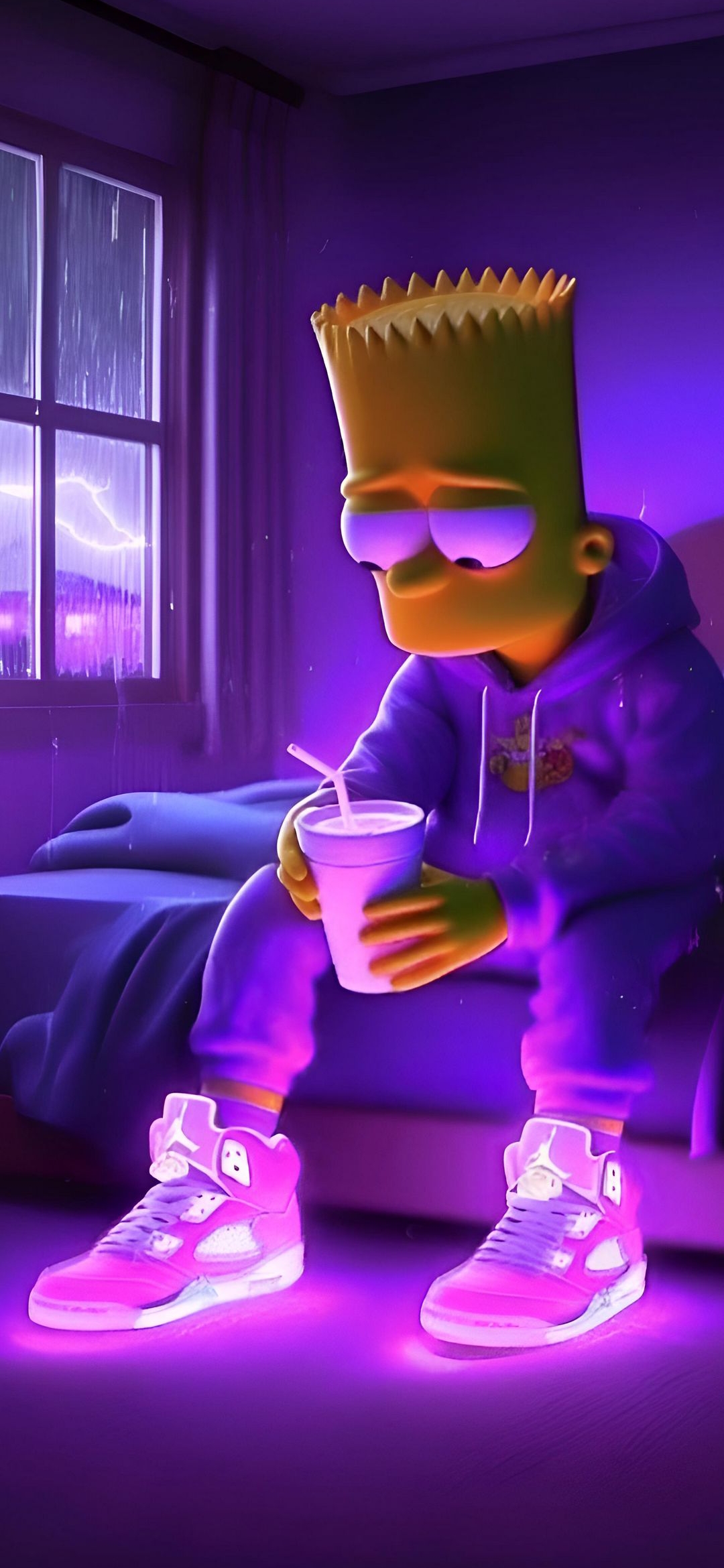 Bart's Purple Haze - simpsons wallpaper for OpersCraft