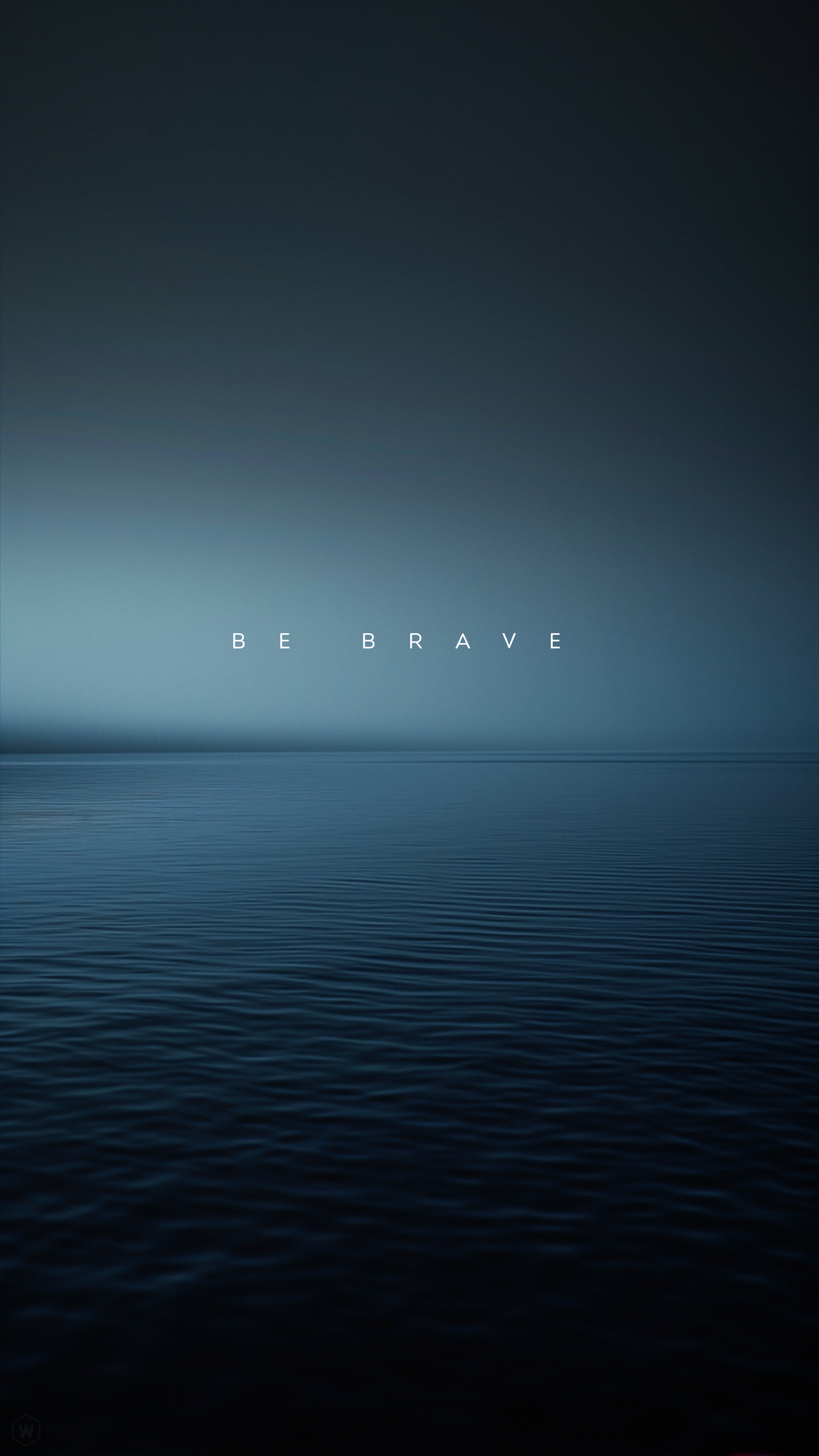 Be Brave Ocean View - quotes wallpaper for OpersCraft