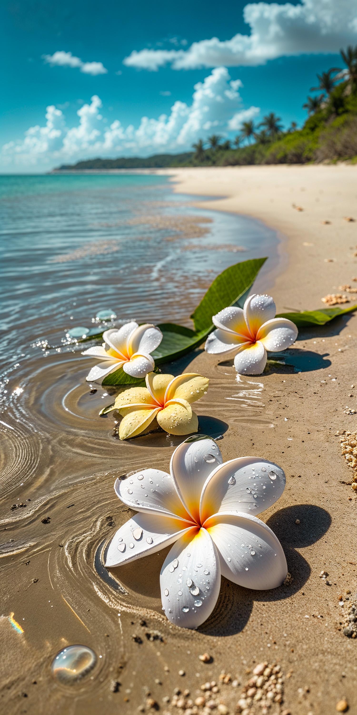 Beach Plumeria Serenity - beach wallpaper for OpersCraft