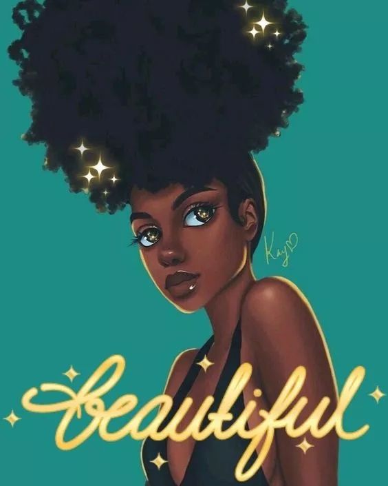 Beautiful Afro Girl Art - girl wallpaper for OpersCraft