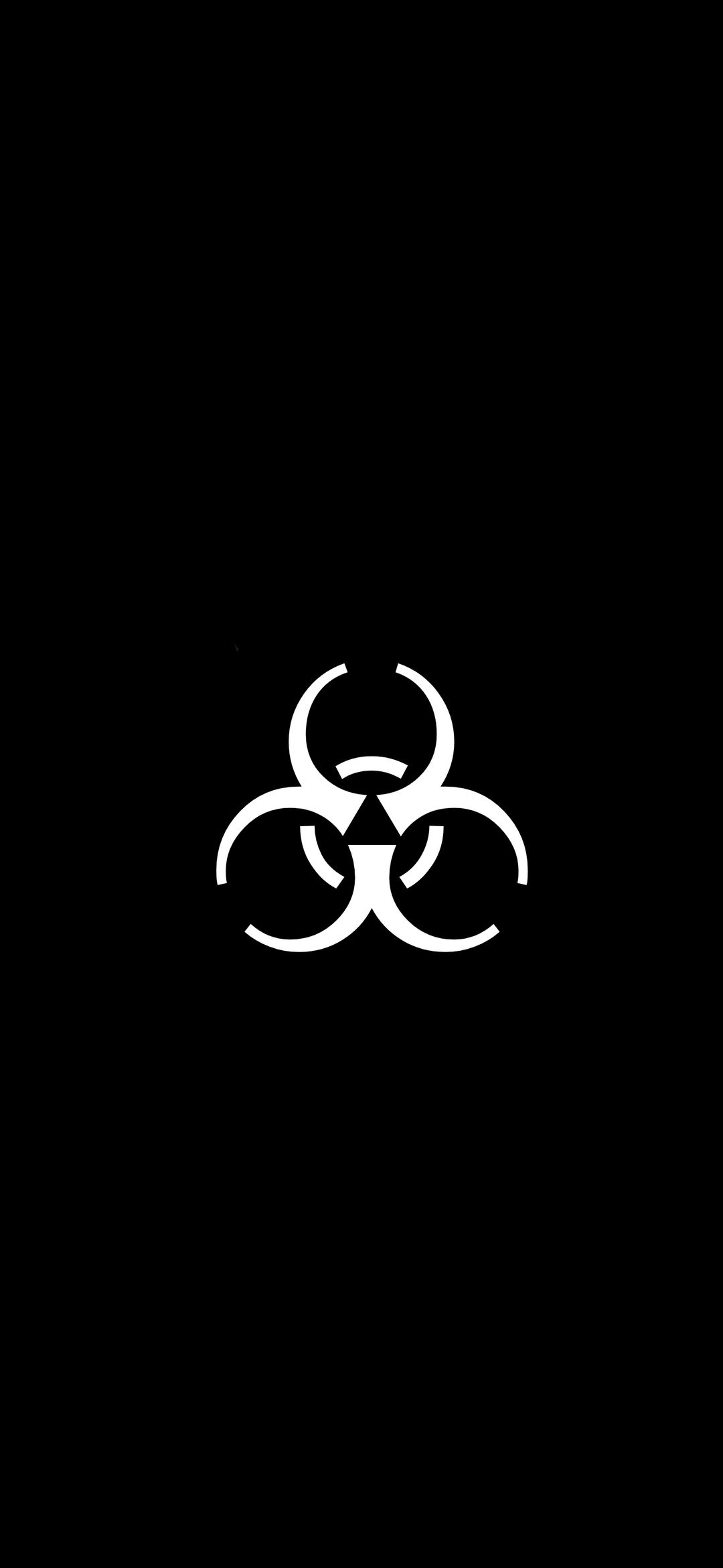 Biohazard Symbol Black - logo wallpaper for OpersCraft